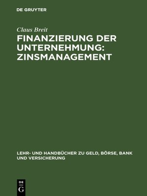 cover image of Finanzierung der Unternehmung